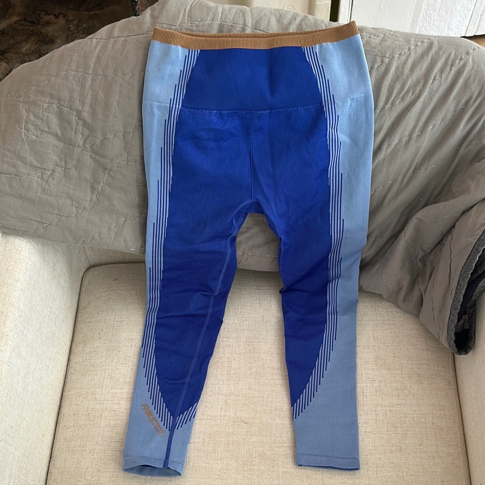 Fabletics Blue and Tan Leggings